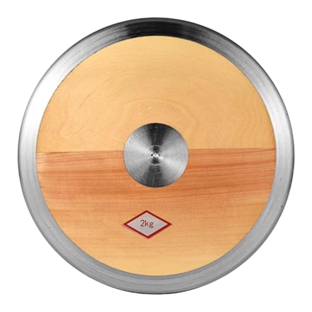 S SERENABLE Track and Field Discus Practice Wood Discus for Beginners Men Women Athletes 2kg