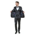 thumbnail image 4 of Mens 3pc Solid Satin Suit Set w/ Free Bowtie, 4 of 4