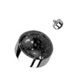 thumbnail image 1 of BodyJewelryOnline 14GA Internally Threaded Glitter Dome CZ Dermal Anchor Microdermal From Men Women, 1 of 6