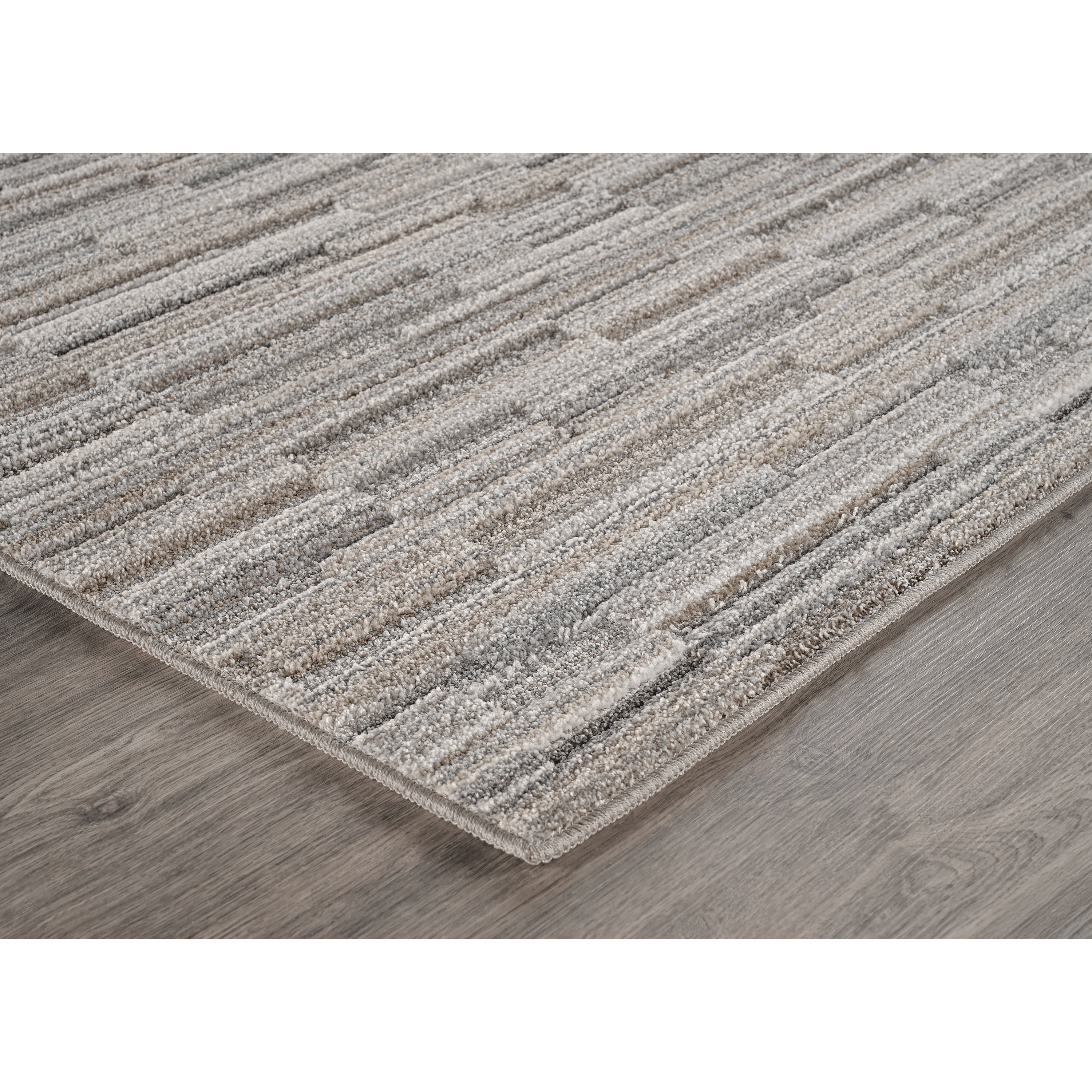 Mainstays Studio Plush Pixel Tan/Gray Indoor Area Rug, 5' x 7'