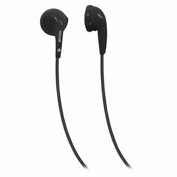 10 Pack Maxell EB-95 Black Lightweight Stereo Earbuds 190560