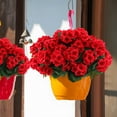 thumbnail image 3 of Flores artificiales de geranio Hananona Outdoor, 24 unidades, rojas, 3 of 7