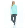 thumbnail image 3 of ACTIVE UNIFORMS Women's Long Sleeve Turtle-Neck T-Shirt Under Scrub (Aqua, X-Large), 3 of 5