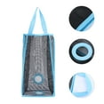 thumbnail image 3 of Hanging Folding Mesh Garbage Bag Organizer Trash Bags Holder Recycling Containers Storage for Kitchen - Size L(Blue), 3 of 6