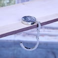 thumbnail image 2 of 5 ganchos plegables de metal para monedero, soporte de mesa, 2 of 3