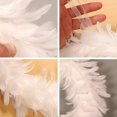 thumbnail image 7 of Clearance Sale!White Feather Wreath,White Goose Feather Christmas with Light Front Door Decor, Christmas Wreath Decorative for Farmhouse Fall Wreath for Front Door Party Holiday Xmas Ornaments, 7 of 7