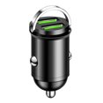 thumbnail image 1 of 100W Dual Ports Mini USB Car Charger Super Fast Charging Phone Charge Adapter Cigarette Socket Lighter 12-24V 100W and 100W, 1 of 6