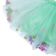 thumbnail image 4 of Zanarzt Tulle Skirt Toddler Girl Tutu Skirt Colorful Floating Pom Pom Tulle Skirts Birthday Tutu Outfit Princess Ballet Dress Mint Green,6-12 Months, 4 of 5