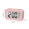 thumbnail image 3 of JingChun Upgraded Digital Alarm Clock, LED Display with Temperature Larger Lound Light Control Portable Snooze Calendar Brightness Bedside for Everyone, 3 of 4