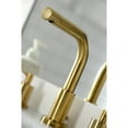 thumbnail image 4 of Kingston Brass FSC8953SVL Serena Widespread Bathroom Faucet with Brass Pop-Up, Brushed Brass, 4 of 8
