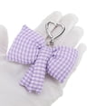 thumbnail image 5 of Unique Bargains 1 Pc Handbag Charm Plaid Bow Handbag Accessories Purple, 5 of 6
