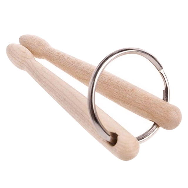 MasteelfCA Drum Stick Shaped Keychain Drumstick Pendant Design Key Ring Unique Key Pendant