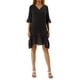 thumbnail image 2 of SAYOO Vestido de Mujer, Cuello en V, Sólido, con Volantes, Suelto, de Verano, Casual, Vestido de Playa SAYOO Sexy, 2 of 9