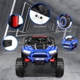 thumbnail image 6 of VIBESPARK 24V 2 Seater Ride on Toys UTV with Remote Control, Electric Ride on Cars for Kids, Power Car Wheels, Colorful LED Lights, Bluetooth, Storage Space, Blue, 6 of 9