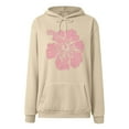 thumbnail image 6 of yueewhu Graphic Hoodies Women Y2k Oversized Sweatshirt Long Sleeve Pullover Sweater Cute Hooded Preppy Top Shirts L/L(Beige, XL), 6 of 6