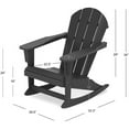 thumbnail image 6 of Paradise Outdoor Patio Rocking Chair with Square Side Table Set, 6 of 9