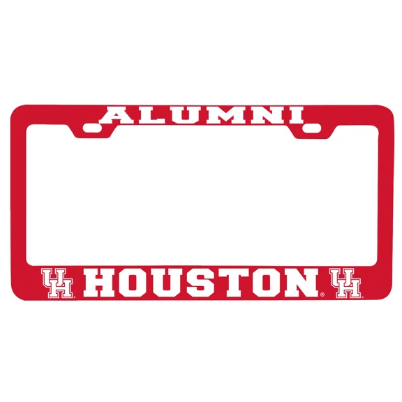 University of Houston Alumni Full Red Color Metal License Plate Frame (Officially Licensed Product)