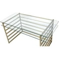 thumbnail image 6 of Home Square 2-Piece Set with Office Chair and Rectangular Desk in Gold, 6 of 15