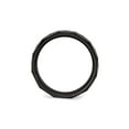 thumbnail image 5 of Gem & Harmony Mens Chisel 8mm Faceted Black Ceramic Wedding Band Ring for Men, 5 of 7