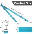 thumbnail image 4 of Correa doble para perro Brilliant Paw, longitud ajustable, azul, 4 of 5