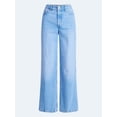 thumbnail image 5 of Free Assembly Women's High Rise Relaxed Wide Leg Jeans with Front Crease, Sizes 0-20, 5 of 5