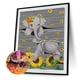 thumbnail image 1 of Cuadros Decorativos Taladro parcial de forma especial de elefante de girasol con pintura de diamante 5D DIY (YXC161) Ehuebsd embutido en tela, 1 of 8