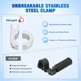 thumbnail image 4 of Nilight 1-1/4" Motorcycle Highway Pegs Adjustable 360° Angled Foot Pegs P-Clamp Universal For 1.25" Engine Guard Crash Bars FootPegs Fits for Harley Davidson Touring Road King Street Glide Sportster, 4 of 9