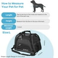 thumbnail image 2 of Cat Carrier Bag Dog Carriers, Soft-Sided Portable Pet Travel Carrier for Rabbit with 3-Sided Breathable Mesh, Black, 2 of 7