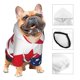 thumbnail image 3 of Fotbe USA Canada Flag Sudadera con Estampado para Perros Pequeños – Suéter con Capucha para Mascotas, Tela Suave de Forro Polar con Bolsillo-Medium, 3 of 7