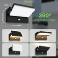 thumbnail image 4 of ALUSSO 3WT LED Rotatable Wall Light mit Sensor 3CCT 150°Swivelling Outdoor Lamp, 4 of 7
