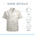 thumbnail image 7 of High Quality Hawaiian Shirts for Men Short Sleeve Aloha Beach Shirt Floral Summer Casual Button Down Shirts Blouses USTFH4, 7 of 7