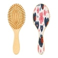 thumbnail image 2 of DIXRUYE Soft Hair Brush Hair Smoothing Hair Care Floral Ladybug Heart Pattern, 2 of 7