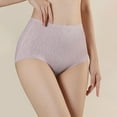 thumbnail image 2 of Women's High Waist Underwear Breathable Comfortable Non Silk Crotch Lightweight Soft Stretch Panties for Daily Wear, 2 of 7