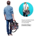 thumbnail image 4 of FORMRS Insulated Cooler Bag 24 Cans Capacity Soft Leakproof Lunch Box with Side Pockets, Serene Floral Pattern, 4 of 7