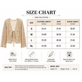 thumbnail image 2 of Women’s Crochet Tie Front Cardigan, Lightweight Open Knit Long Sleeve Boho Sweater, 2 of 6
