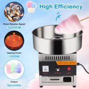 Commercial Cotton Candy Machine - 1000W Electric Cotton Candy Maker with 3500RPM Motor, Stainless Steel Bowl, Perfect for Home, Parties, Carnivals & Events