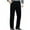 Black, variant on Mens Corduroy Straight Leg Pants Long Solid Elastic Waist Casual Pants Loose Fit Going Out Pants with Pockets Today Sales Wine,M