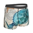 thumbnail image 3 of Disketp Watercolor Sea Turtle Men'S Boxer Briefs,Soft And Breathable Cotton Underwear With Comfortflex Waistband, 3 of 9