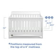 thumbnail image 6 of Delta Bentley S Series 4-in-1 Convertible Crib in White, 6 of 8