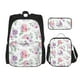 thumbnail image 1 of Disketp Rose Flower B Mochila Estampada de Gran Capacidad con Lonchera y Estuche, Set de 3 Piezas para Estudiantes, 1 of 7