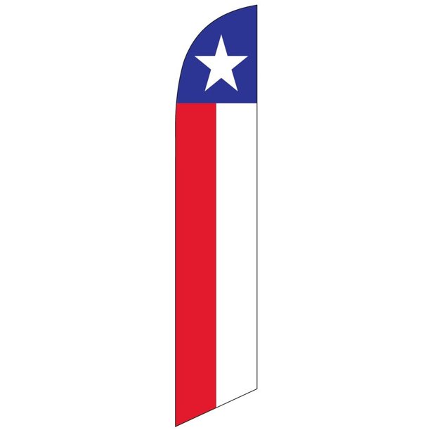 Texas Flag Feather Banner Swooper Flag NO WIND REQUIRED Replacement