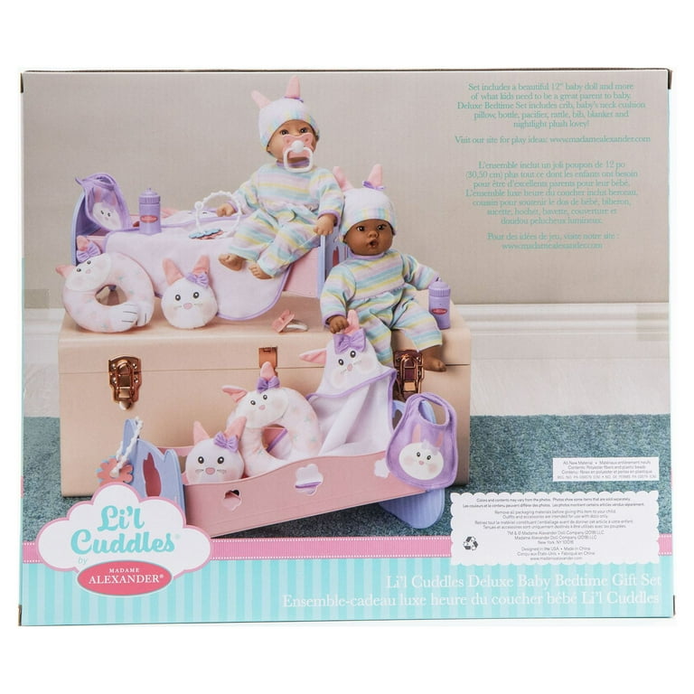 Madame Alexander 12 inch Li'L Cuddles Baby Doll Bedtime Set