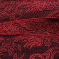 thumbnail image 3 of Vickerman Q180677 2.5 in. x 10 Yards Burgundy Foliage Pattern Ribbon - Pack of 72, 3 of 3