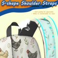 thumbnail image 5 of Rooster and Flower White Pattern 17" School Backpacks for Teens,Waterproof Oxford Fabric,S-Shape Padded Straps for School,Travel,Hiking,Camping, 5 of 6