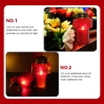 thumbnail image 5 of 2 piezas Cross creative Cross Velas Luces de vela sin envejecimiento Luces de velas de la iglesia para sacrificio, 5 of 5