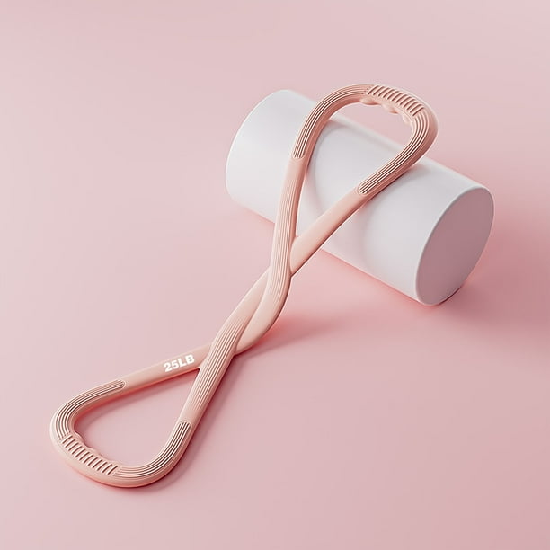 Banda elástica de yoga con forma de 8 para hombros | Banda de resistencia de silicona para ejercicios de fitness en casa, pecho y espalda | Cinturón de ejercicios de estiramiento y entrenamiento