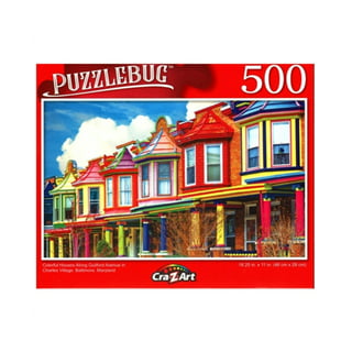 Puzzlebug 500-Piece Deluxe Puzzle-Bright Colorful Paper Flowers