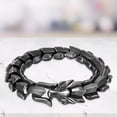 thumbnail image 1 of Brazalete de Pulsera de escamas de dragón Salvador Negro 8.26 pulgadas, 1 of 8