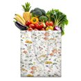 thumbnail image 1 of Floral Print Reusable Grocery Bag - Foldable & Washable Shopping Tote with Large Capacity, 1 of 6