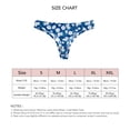 thumbnail image 5 of Women Seamless Thongs Soft Fashionable Elegant Printed Low Waist Underwear Panties for Daily Life Type 3 XL, 5 of 6